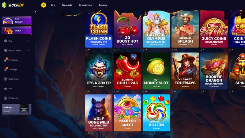 Slotsgem Casino automaty